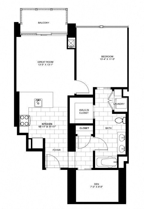 Floorplan at Flair Tower